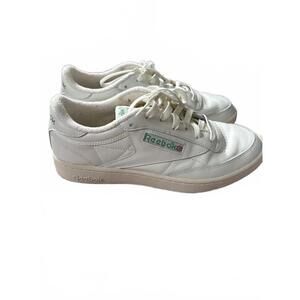 Reebok Classic White Leather Sneakers Men's Size 10